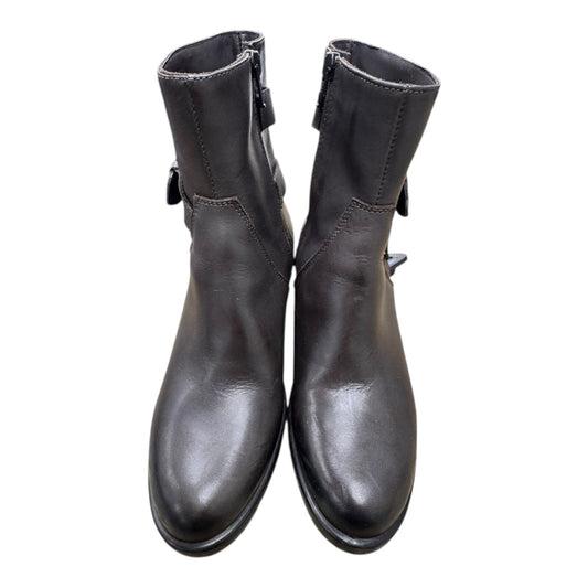 Boots Ankle Heels By EMANUELE CRASTO In Brown, Size:6.5