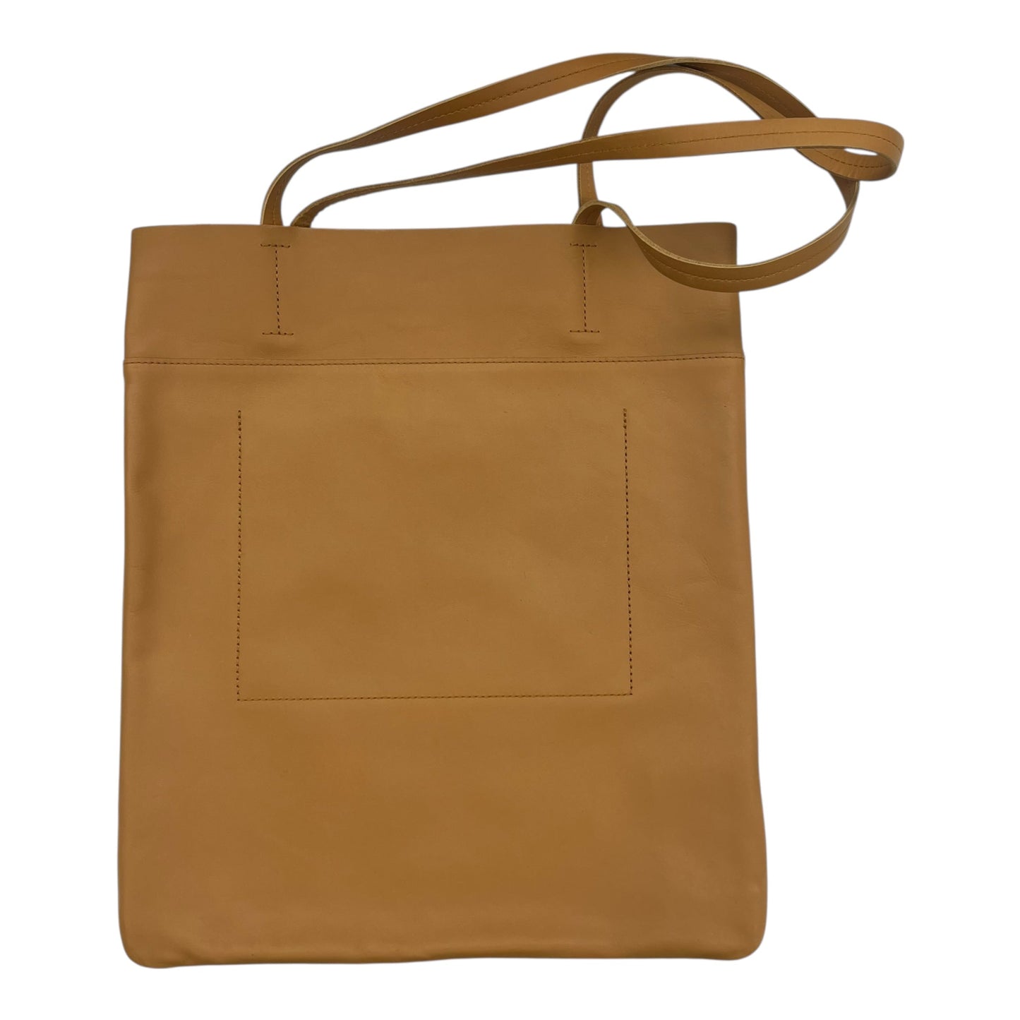 Tote Leather By Madewell In Tan, Size:Small