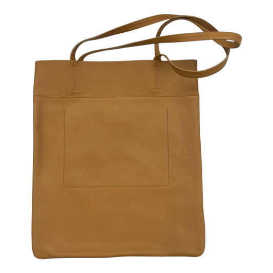 Tote Leather By Madewell In Tan, Size:Small