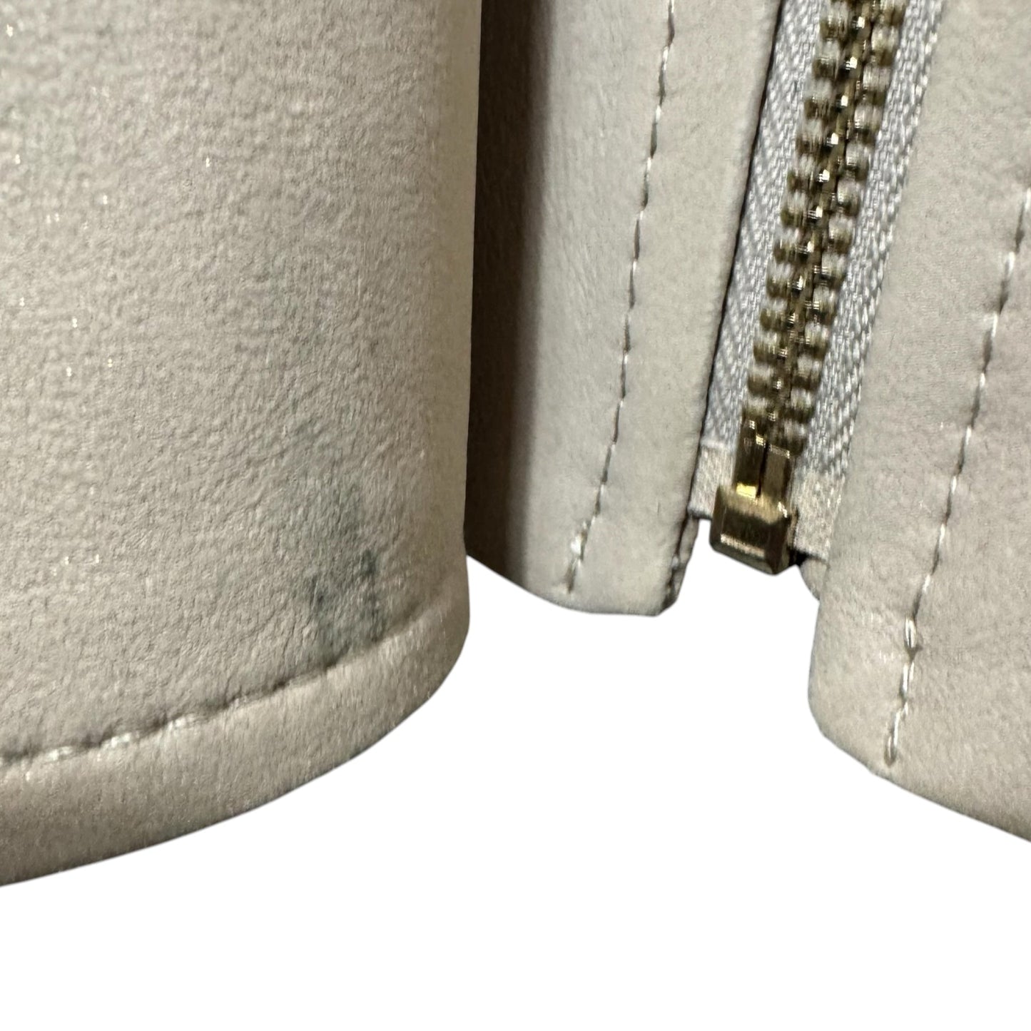 Jacket Leather By Etcetra In Cream, Size: 6