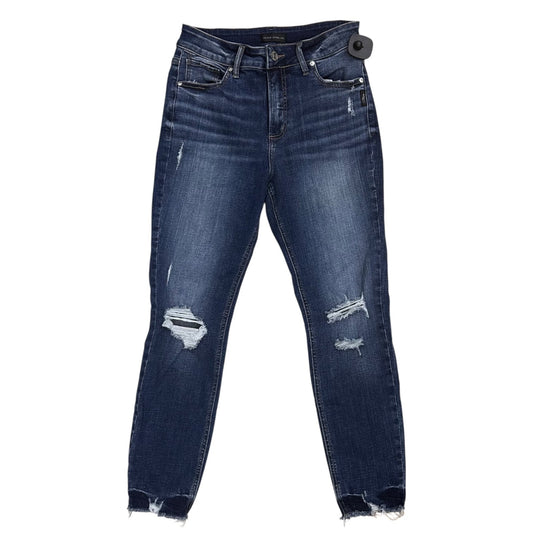 Jeans Skinny By Silver In Blue Denim, Size:6