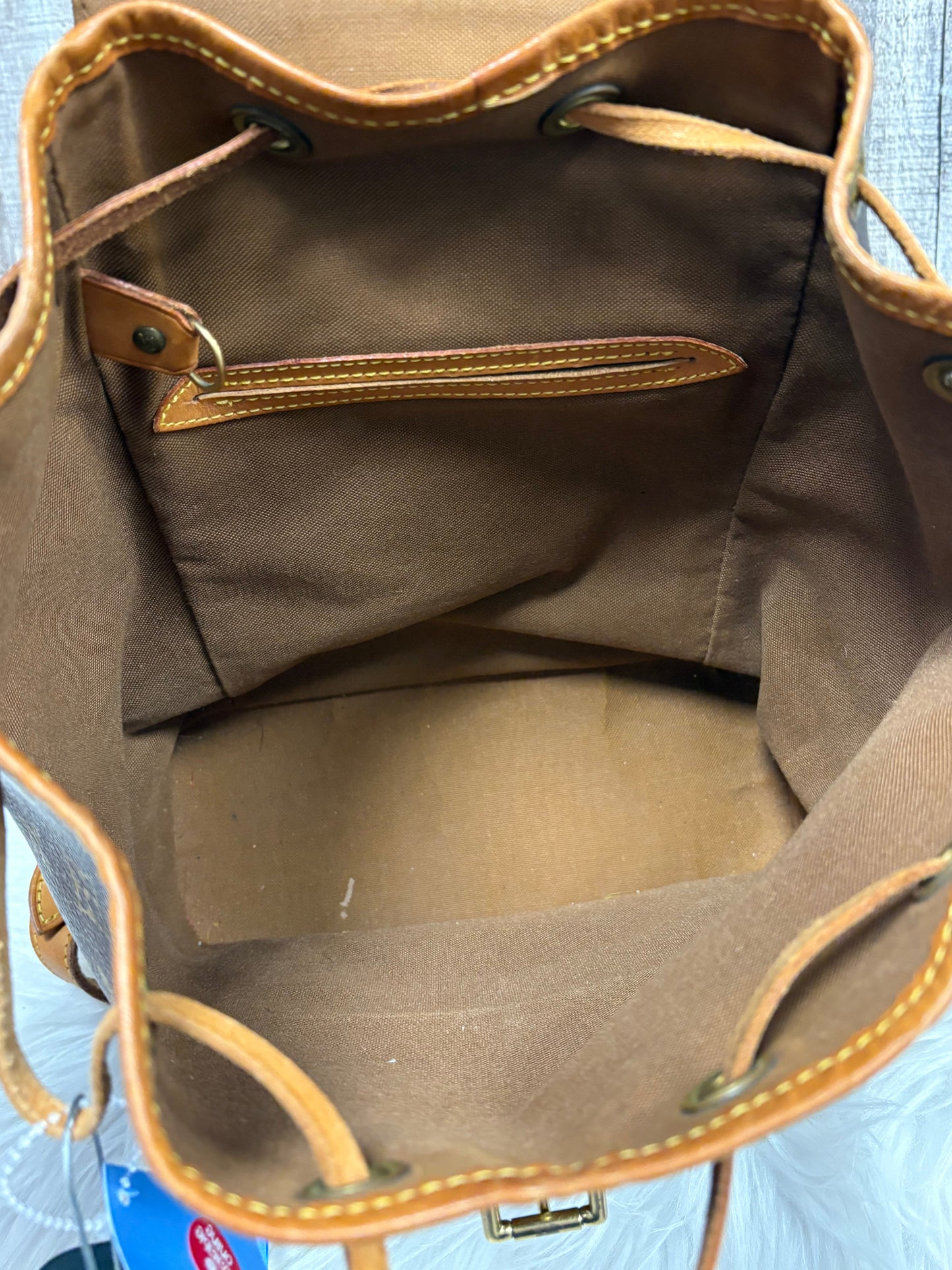 Backpack Luxury Designer By Louis Vuitton, Size: Medium