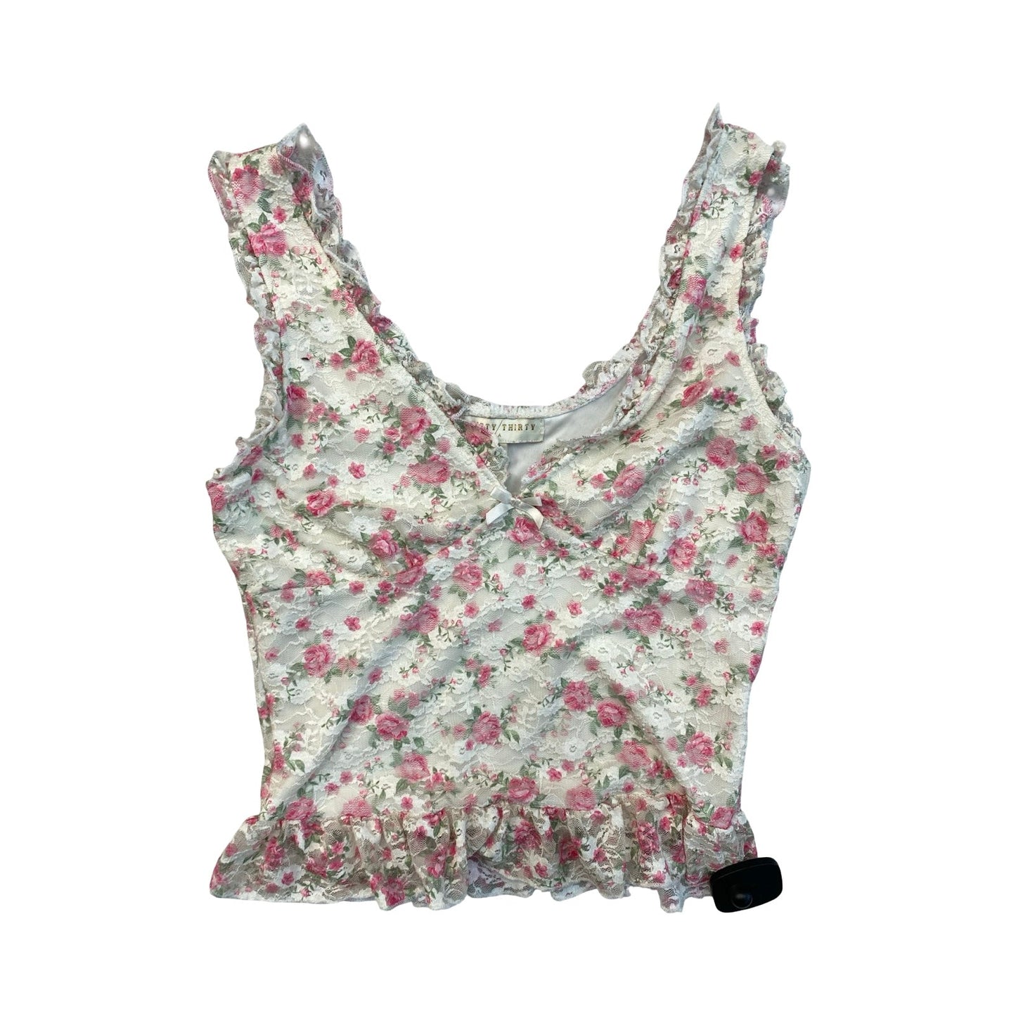 Top Sleeveless By Cmc In Floral Print, Size:M