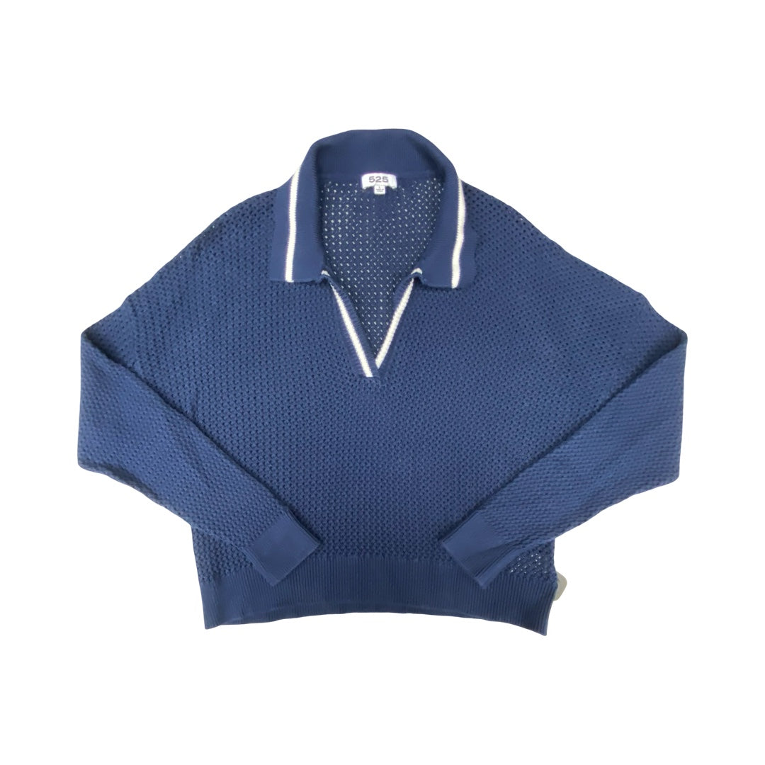 Sweater By 525 In Blue, Size:L