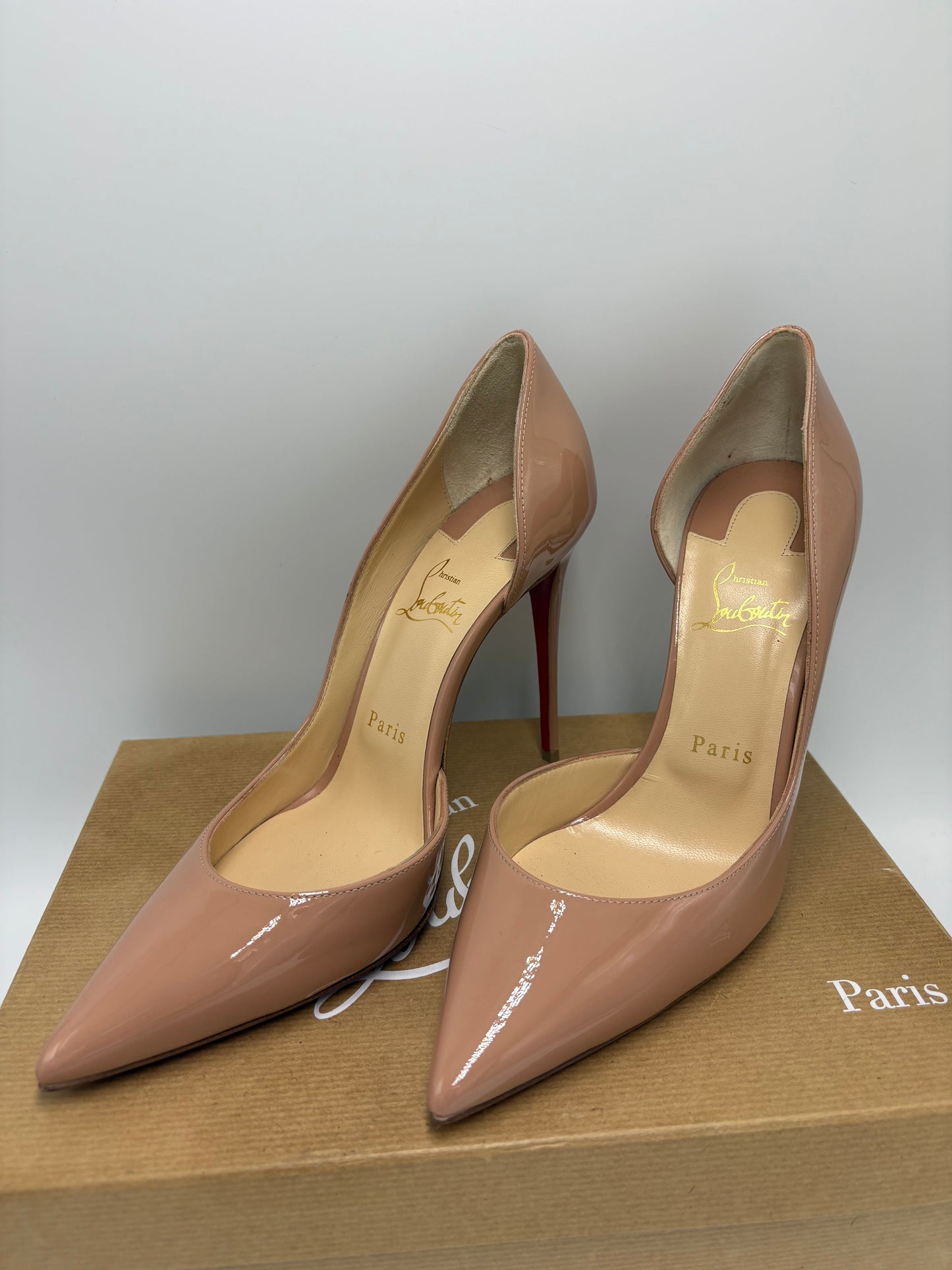 Christian Louboutin Iriza 100 Patent Luxury Heels, Size: 9 / 39