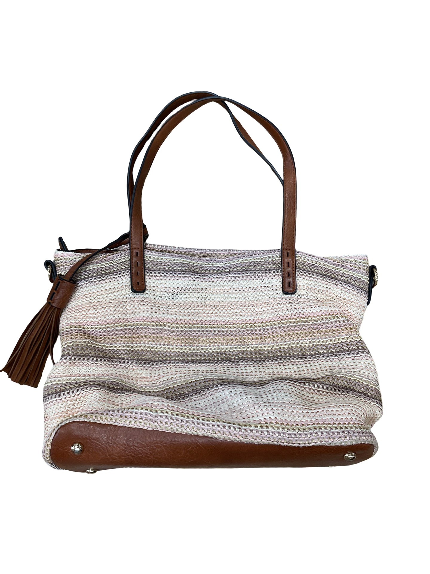 Handbag By Jen & Co In Cream, Size:Medium