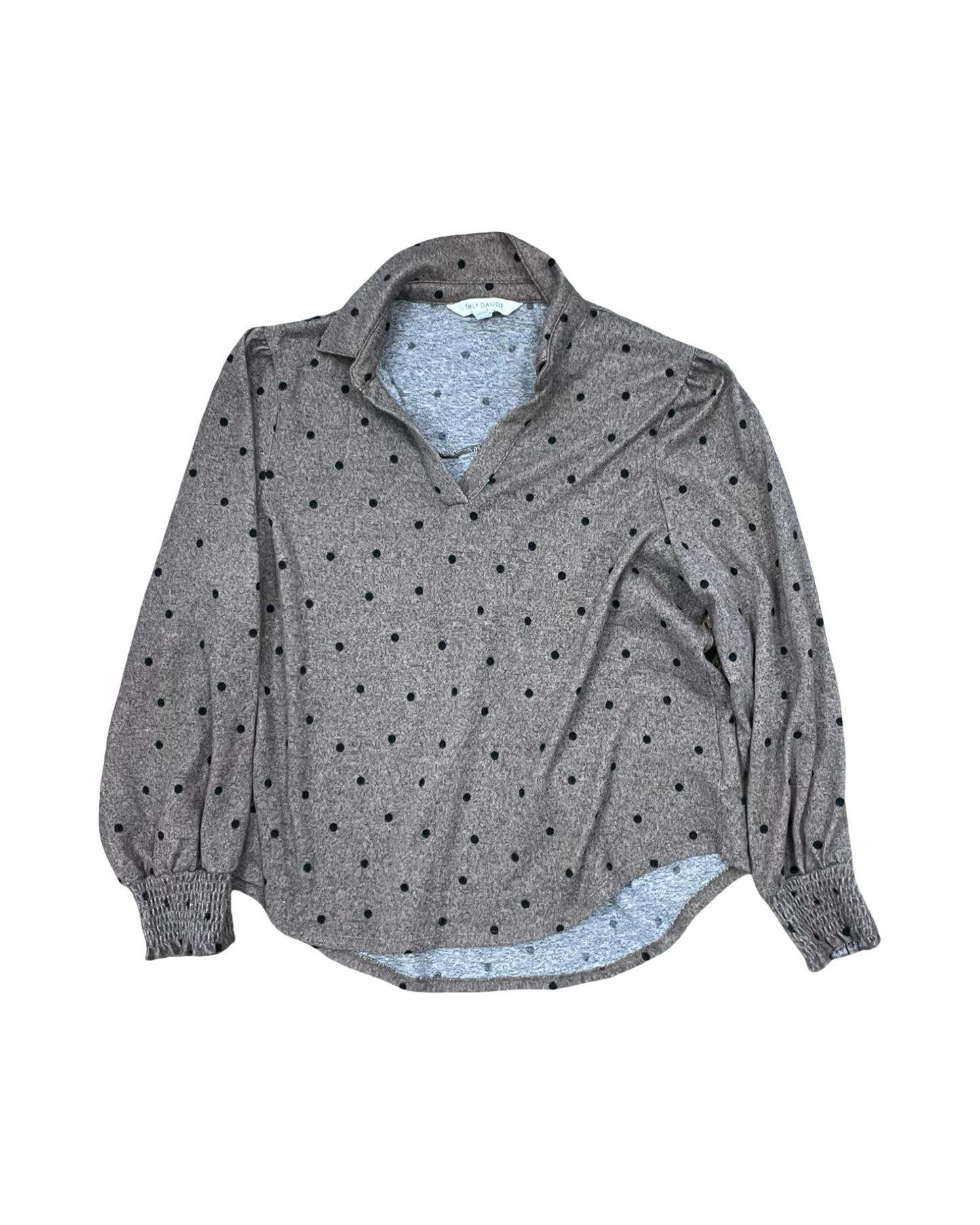 Top Ls By Emily Daniels In Polkadot Pattern, Size:L