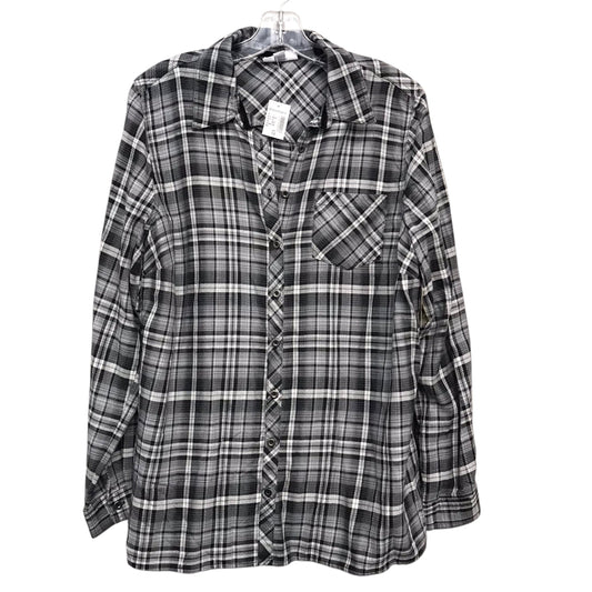 Top Ls By Westport In Plaid Pattern, Size:1X