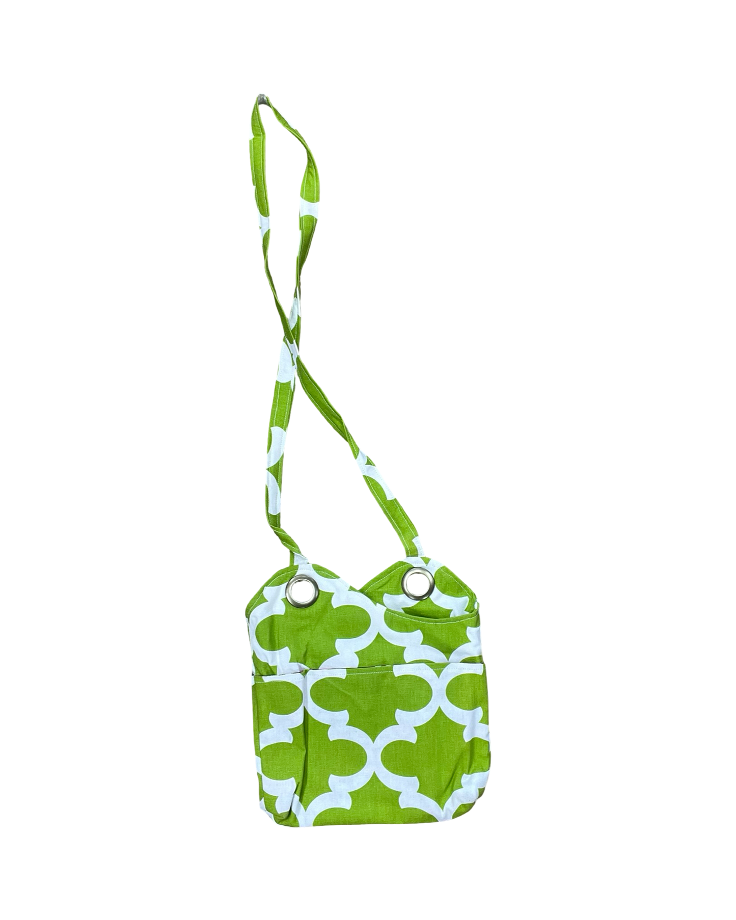 Crossbody By Clothes Mentor In Green & White, Size:Small