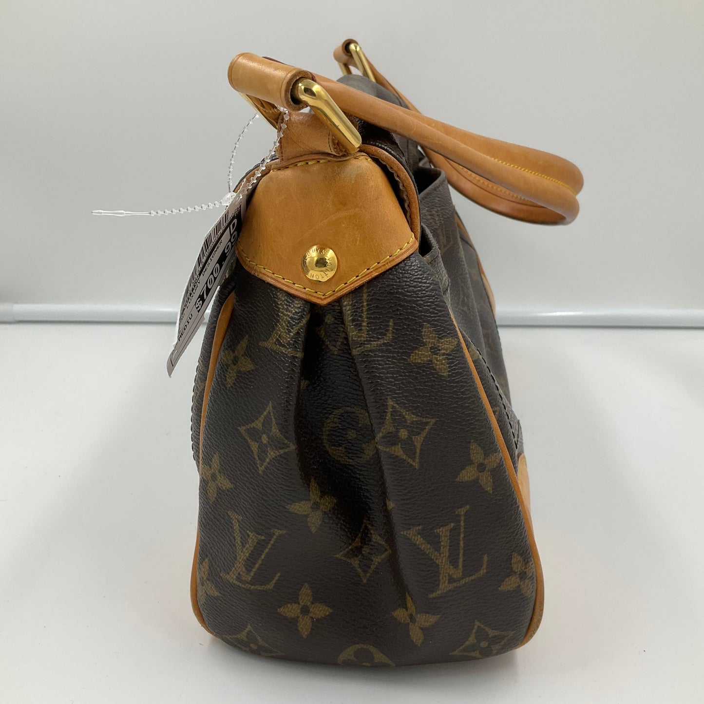 Handbag Luxury Designer By Louis Vuitton In Brown, Size:Medium