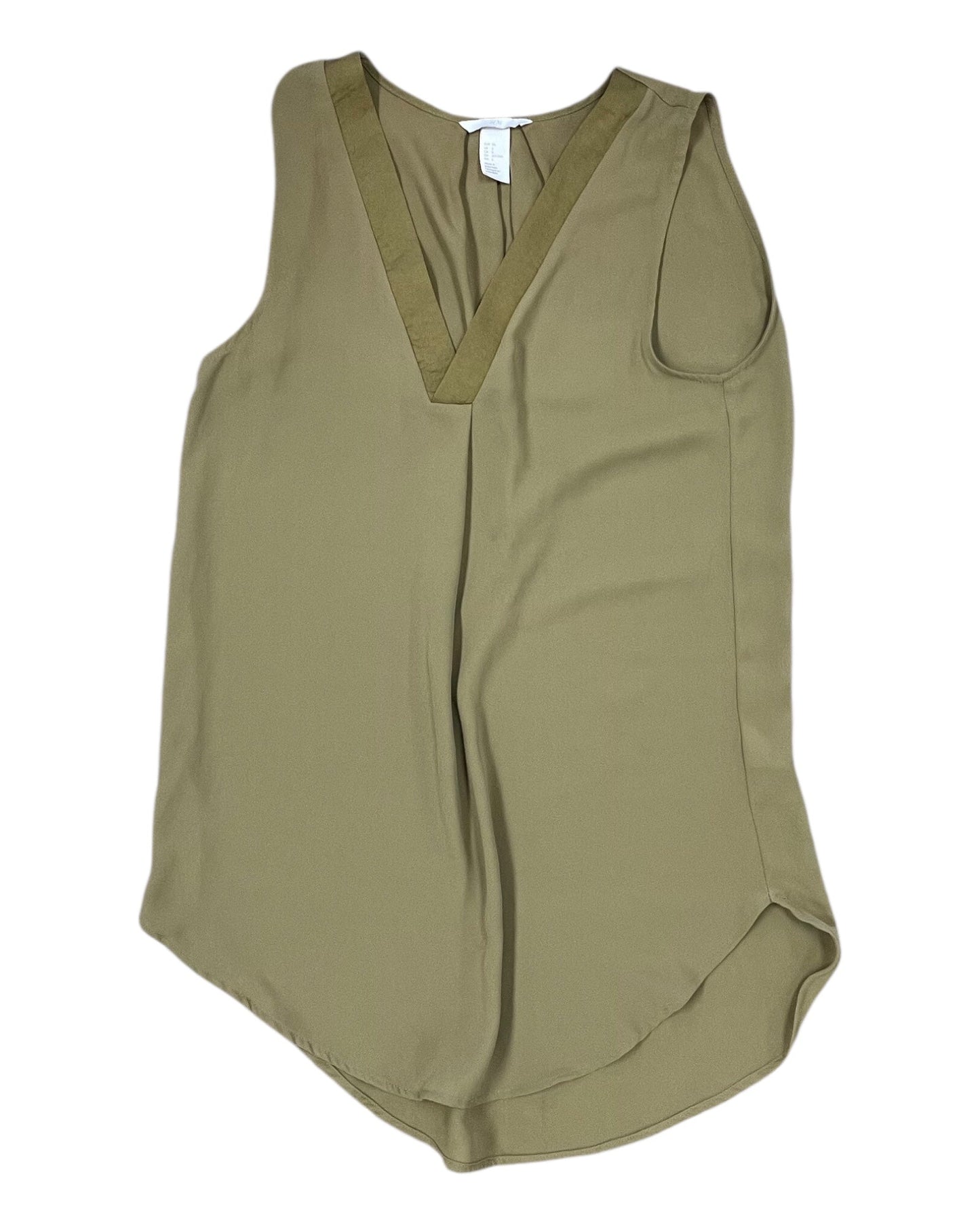 Blouse Sleeveless By H&M In Green, Size:S