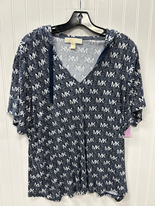 Top Ss By Michael By Michael Kors In Blue, Size:2X