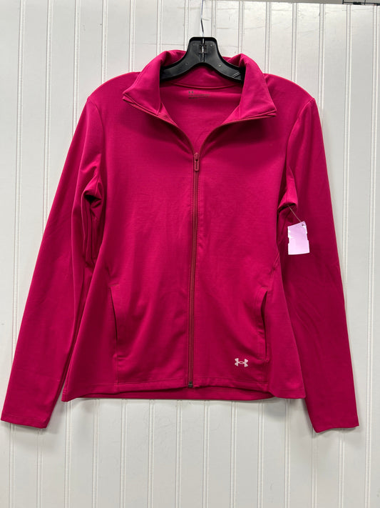 Athletic Sweatshirt Collar By Under Armour In Pink, Size:M