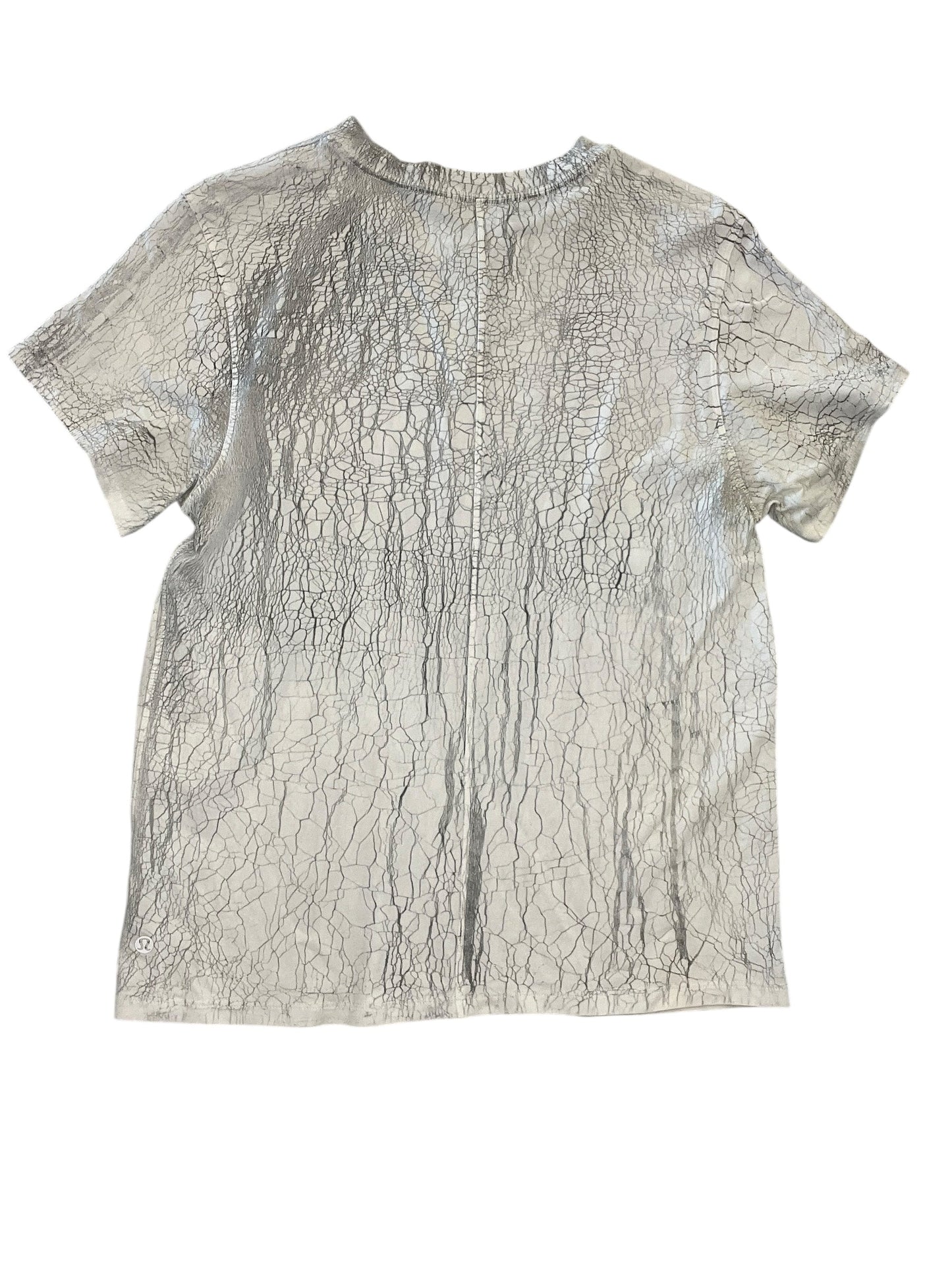 Athletic Top Ss By Lululemon In White, Size:Xs