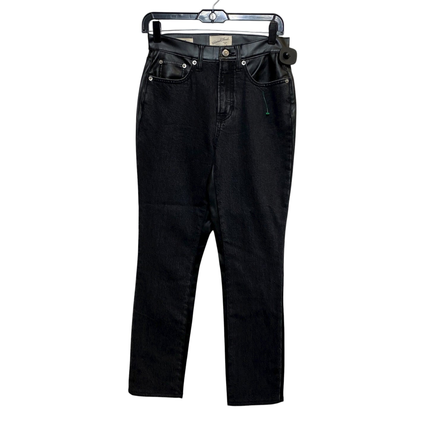 Jeans Straight By Universal Thread In Black Denim, Size: 4