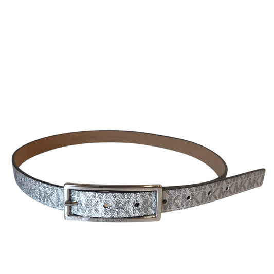 Belt Designer By Michael Kors In Silver