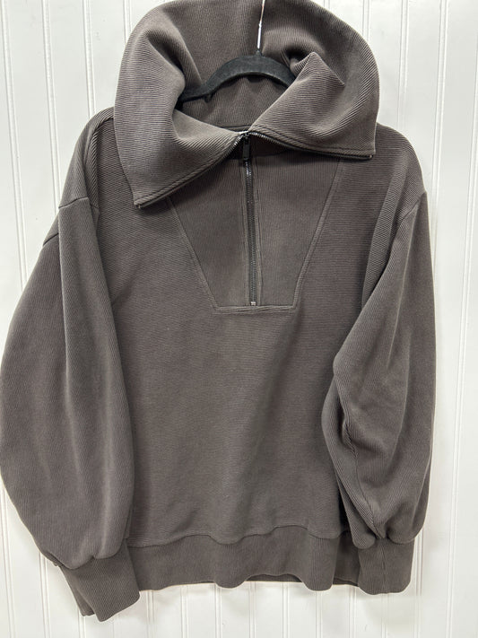 Athletic Jacket By Athleta In Brown, Size:S