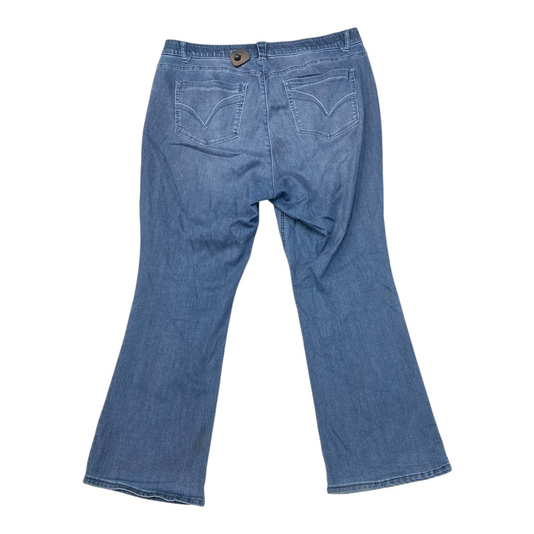 Jeans Flared By Democracy In Blue Denim, Size:20