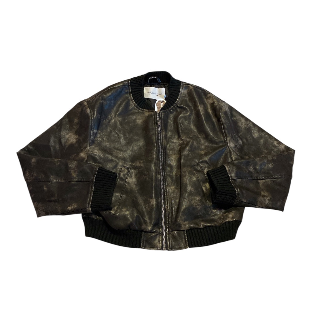 Jacket Moto By Mustard Seed In Multi, Size:S