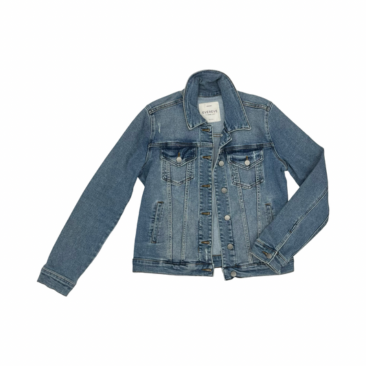 Jacket Denim By Evereve In Blue Denim, Size:Xs