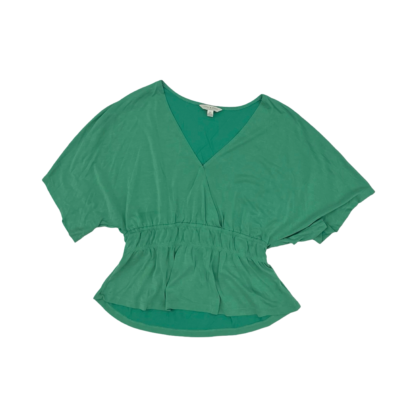 Blouse Ss By Lucky Brand In Green, Size:S