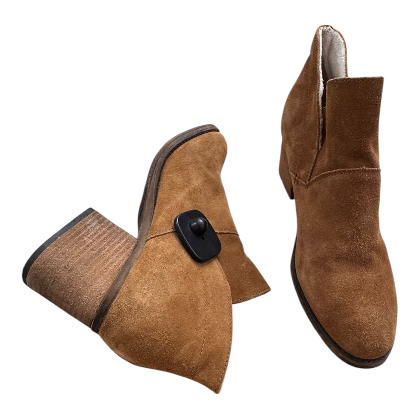 Boots Ankle Heels By Bearpaw In Brown, Size:8.5