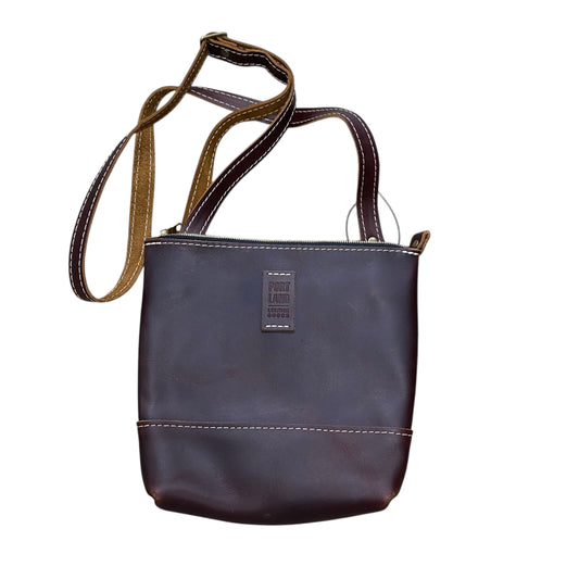 Handbag Leather By Portland Leather In Brown, Size:Small
