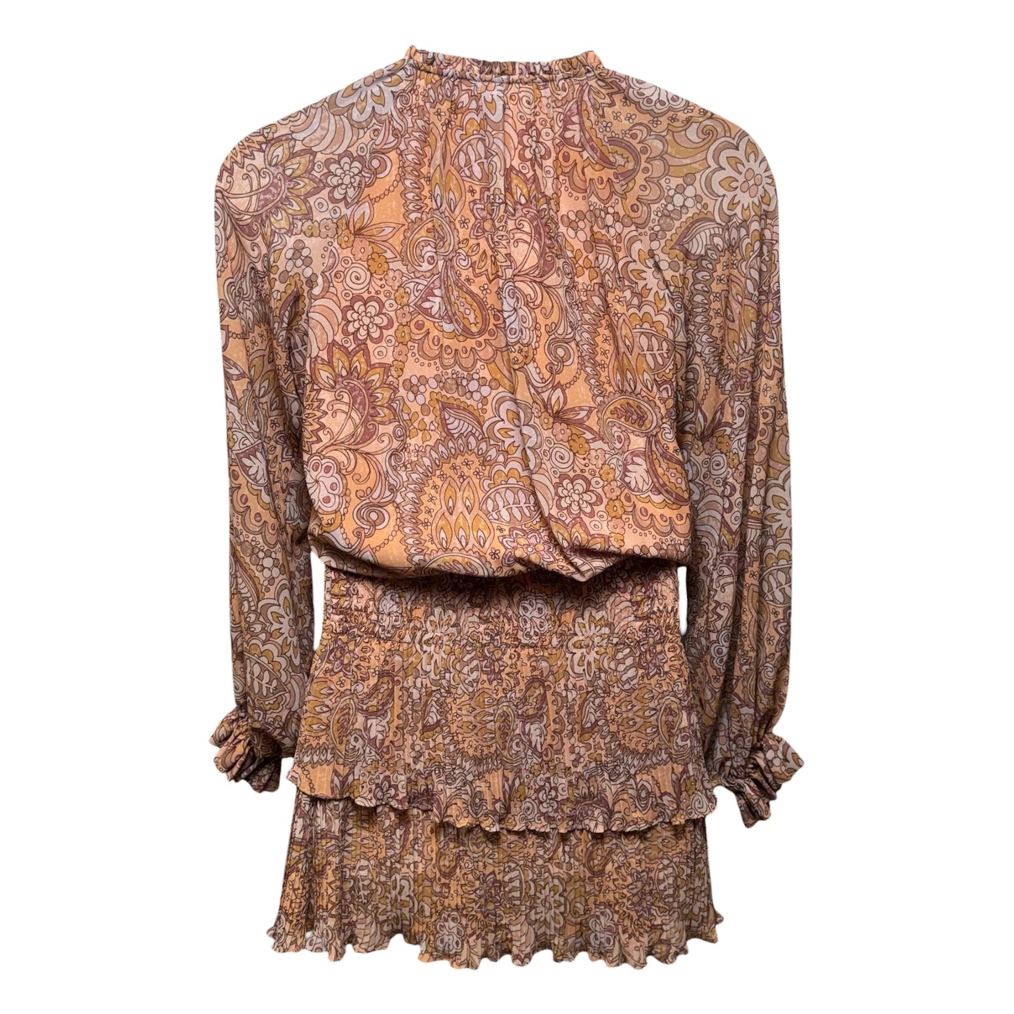 Barron Paisley Long Sleeve Dress By Ramy Brook In In Rose Quartz Combo, Size: M