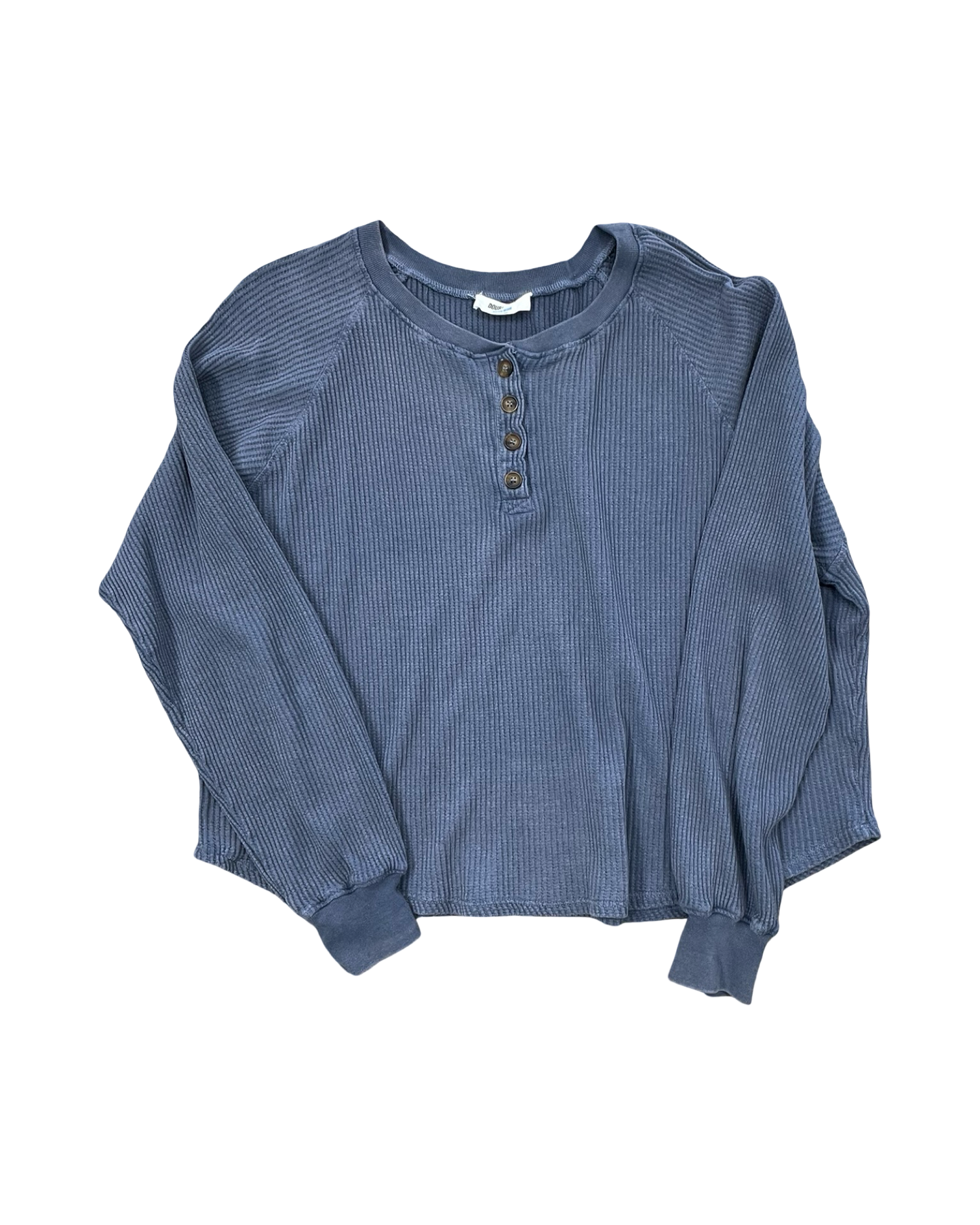 Top Ls By Double Zero In Blue, Size:M