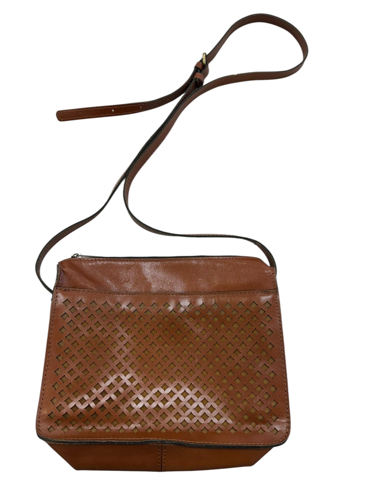 Crossbody Designer By Patricia Nash In Brown, Size:Small