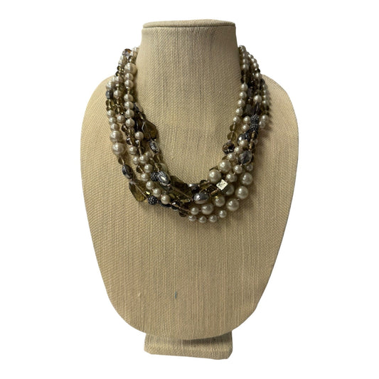 Necklace Lariat & Y-Drop By Stella And Dot In White