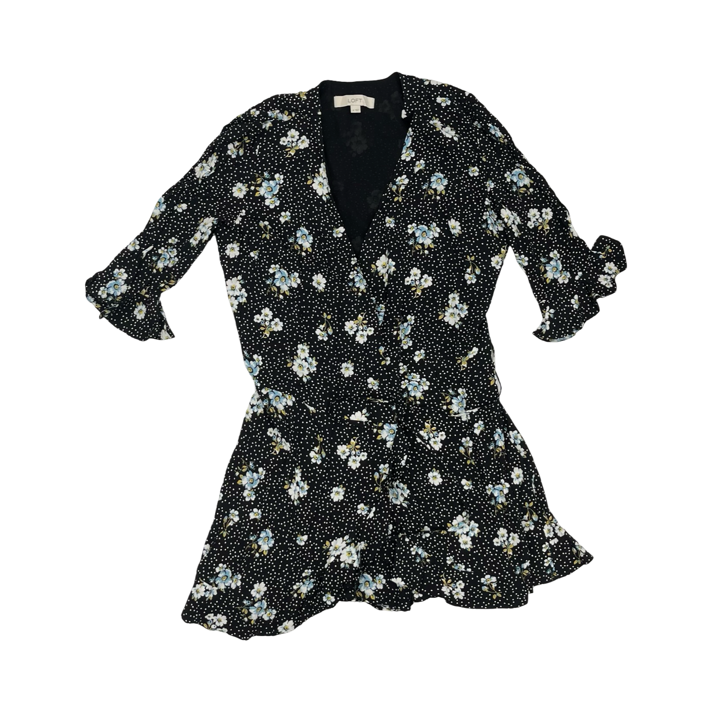 Dress Party Short By Loft In Black, Size:4