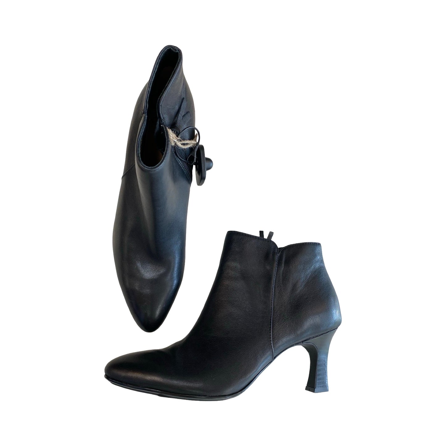 Boots Ankle Heels By Sofft In Black, Size:10