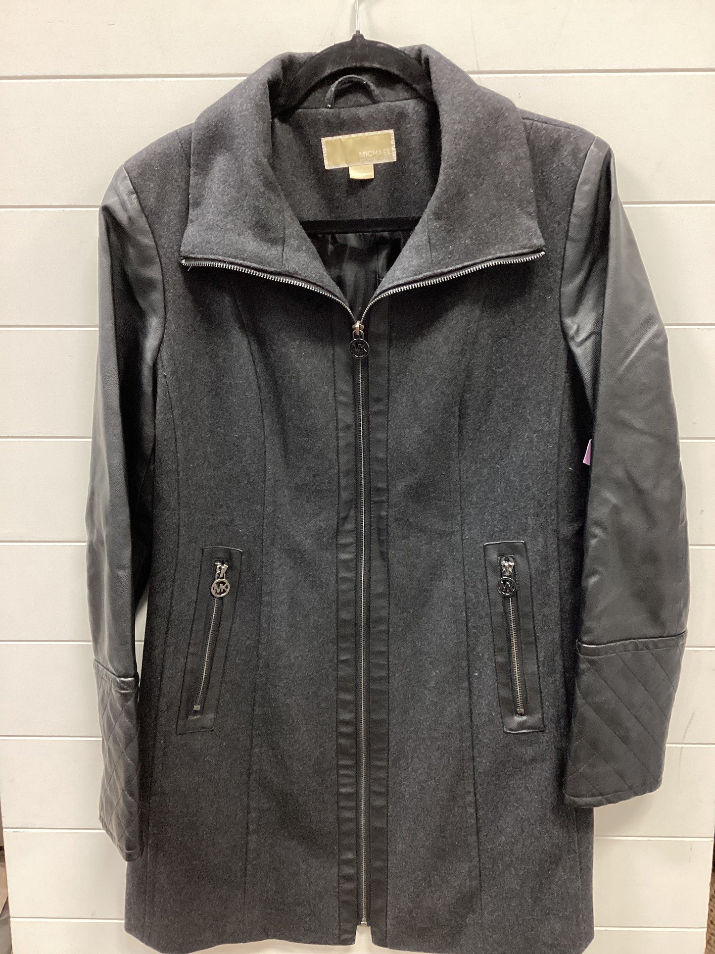 Coat Peacoat By Michael By Michael Kors In Grey, Size:M