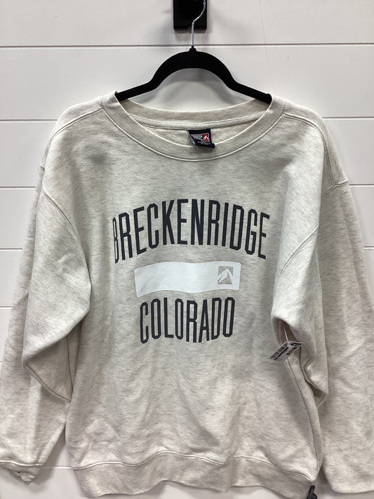 Sweatshirt Crewneck By Cmc In Cream, Size:L