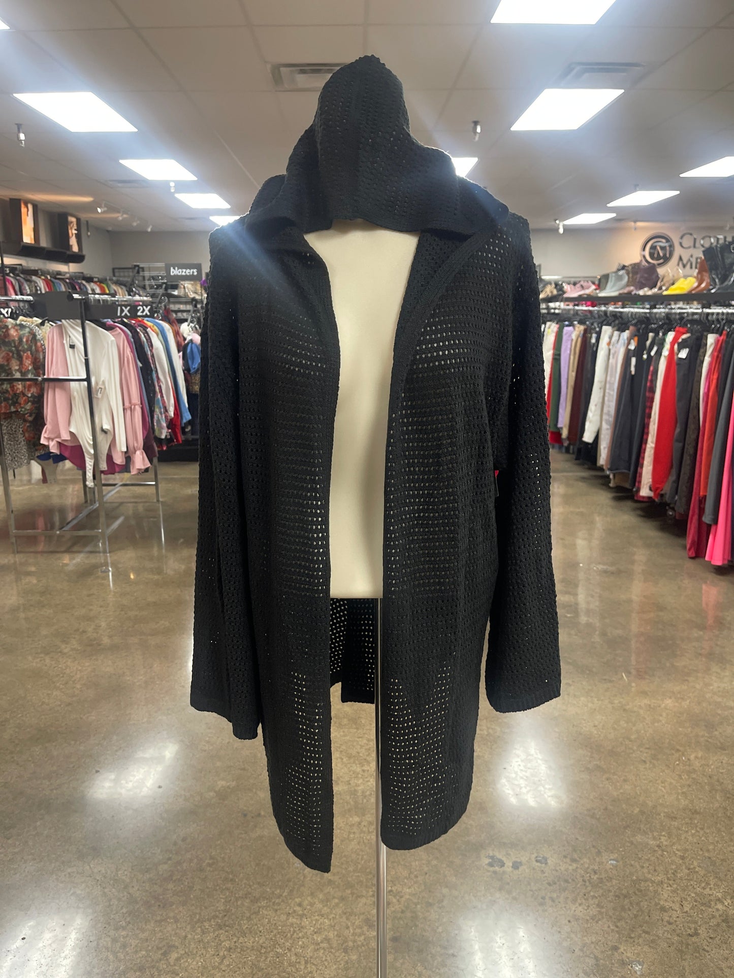 Cardigan By Elan In Black, Size:M