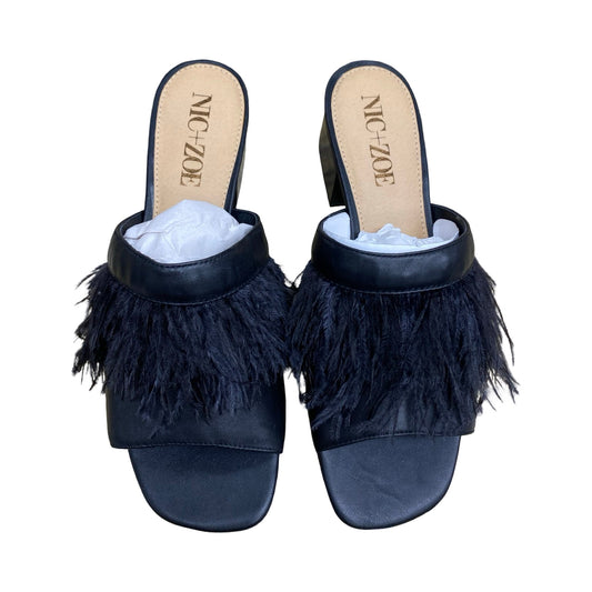 Shoes Heels Block By Nic + Zoe In Black, Size:8.5