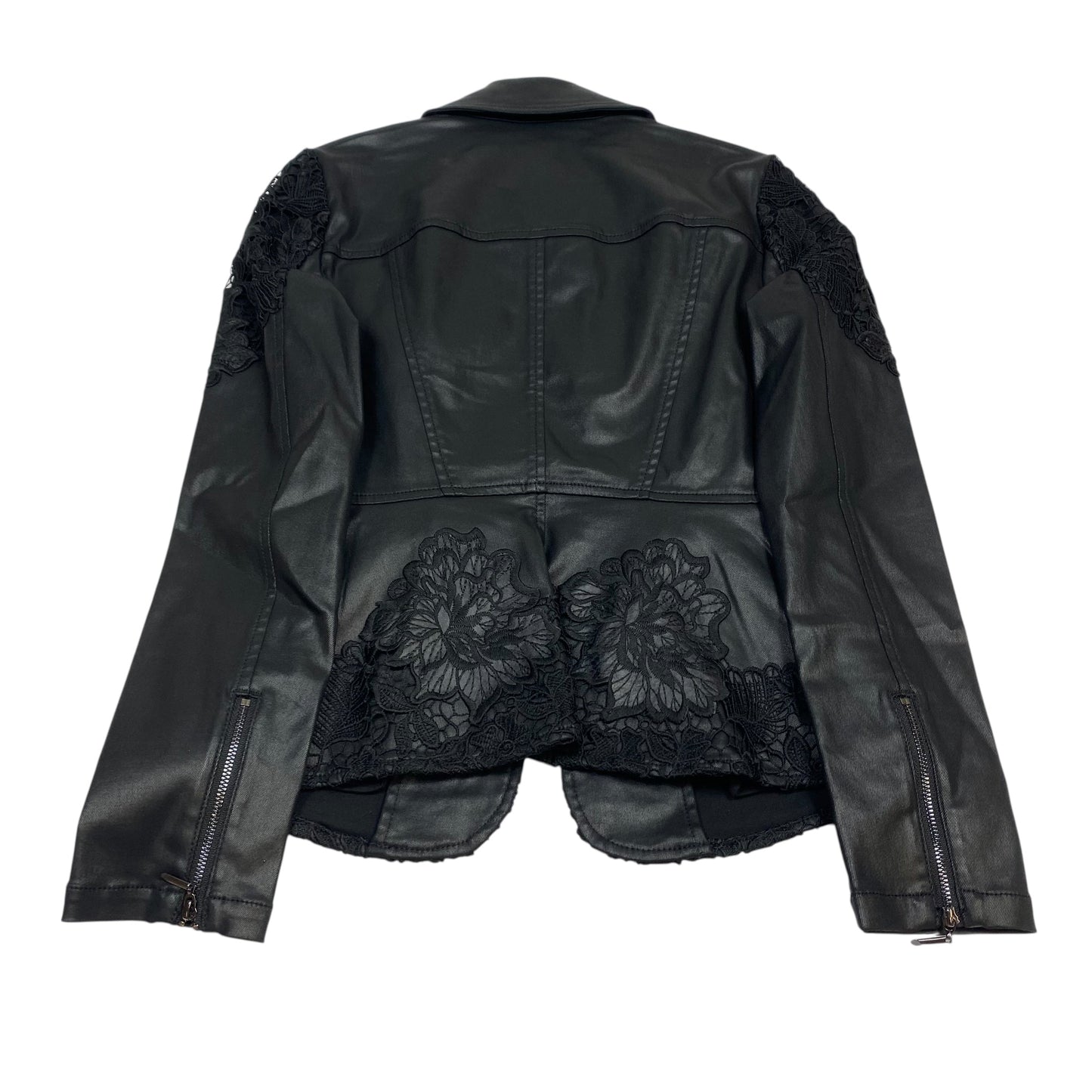 Jacket Denim By White House Black Market In Black Denim, Size:0