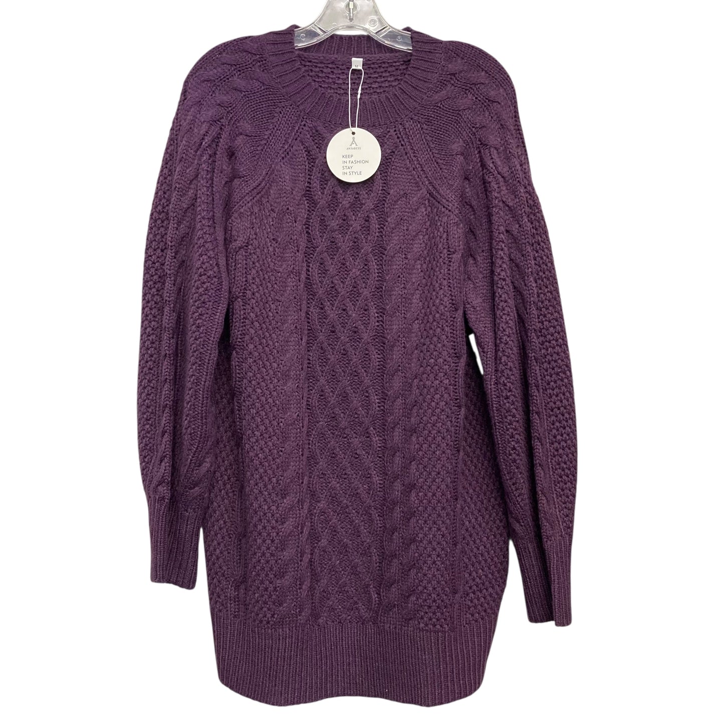 Dress Sweater By Anrabess In Purple, Size:M