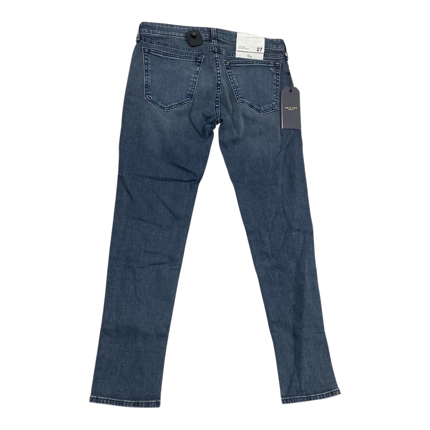 Jeans Wide Leg By Rag & Bones Jeans In Blue Denim, Size:4