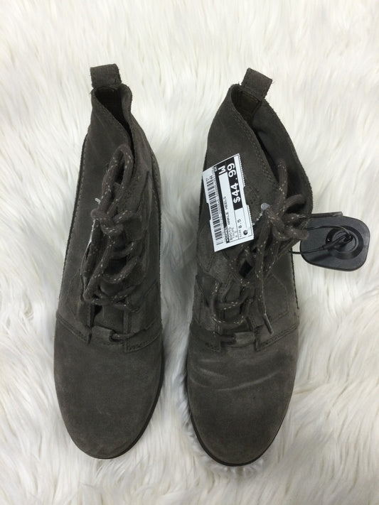 Boots Ankle Heels By Sorel In Taupe, Size:8.5