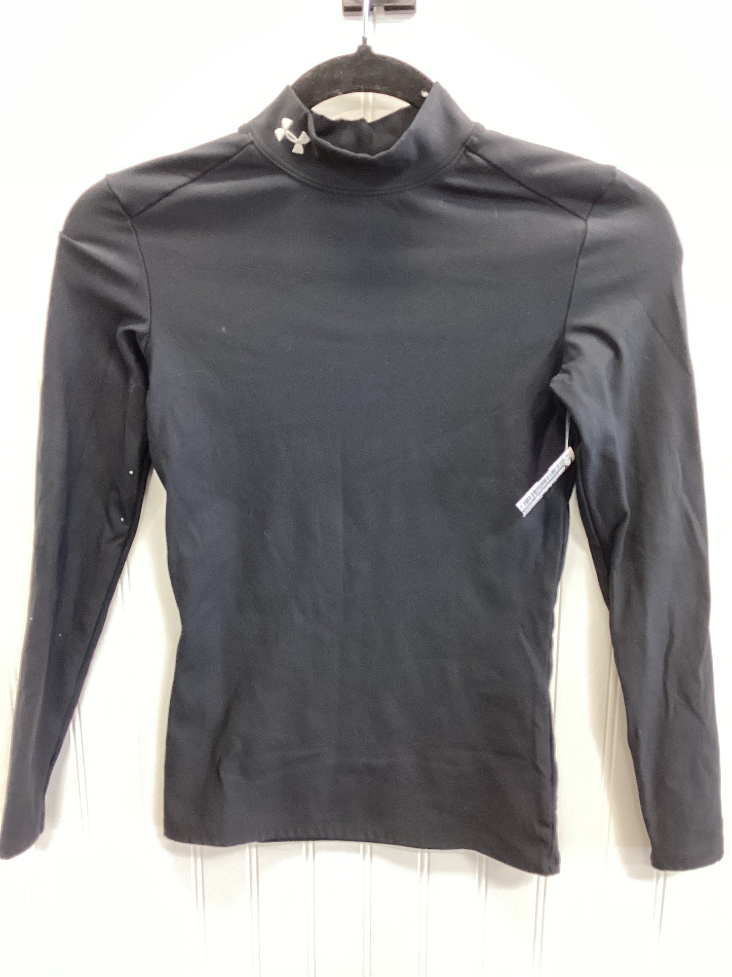 Athletic Top Ls Collar By Under Armour In Black, Size:S