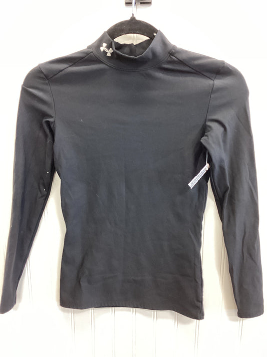 Athletic Top Ls Collar By Under Armour In Black, Size:S