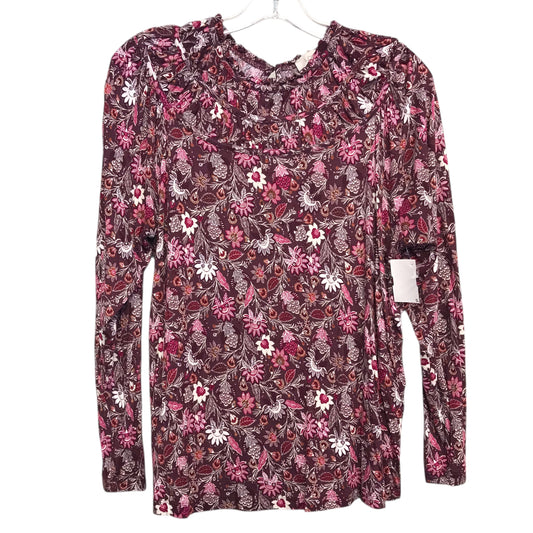 Top Ls By Loft In Red & White, Size:M