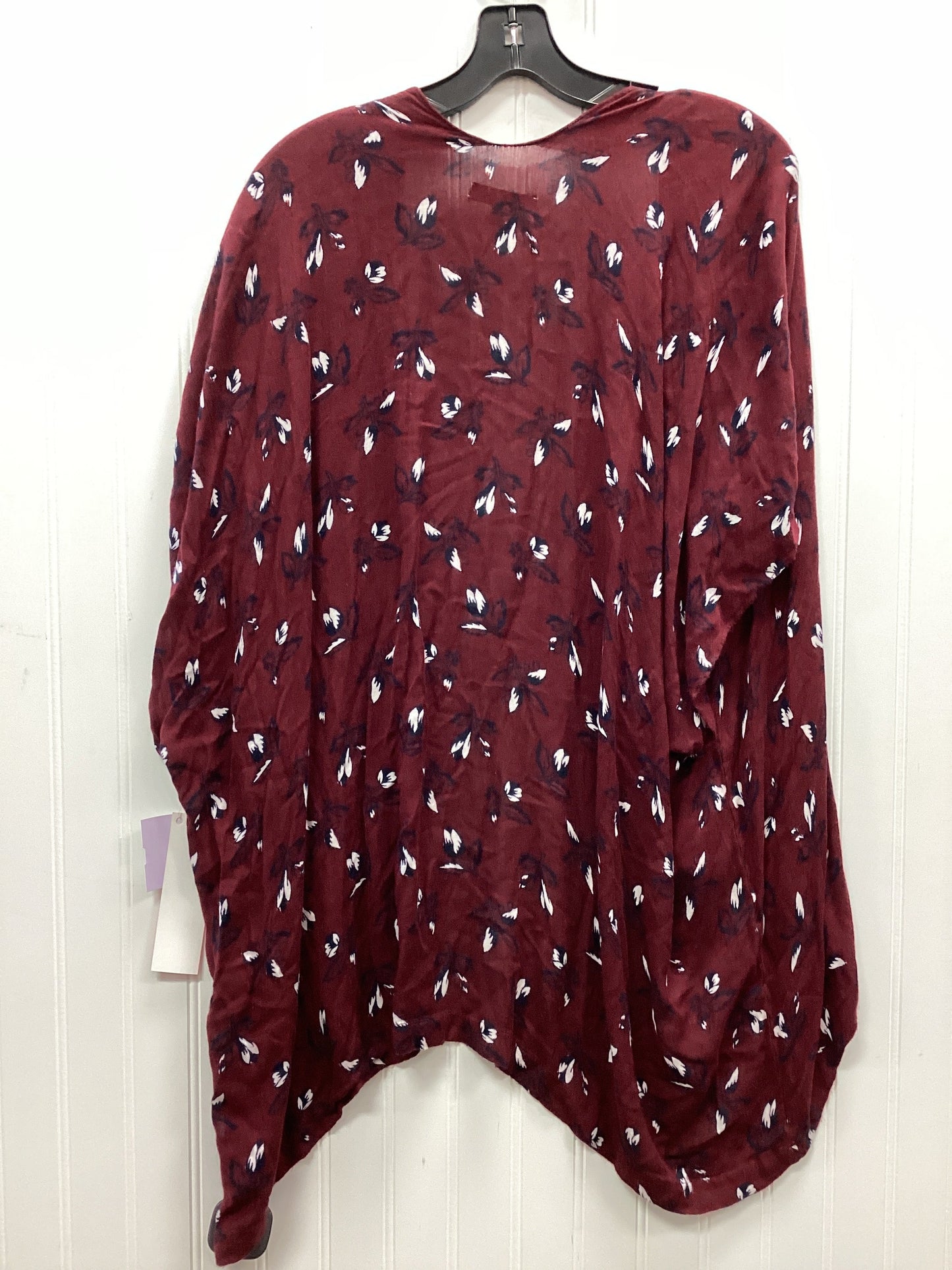 Kimono By Loft In Maroon, Size:M