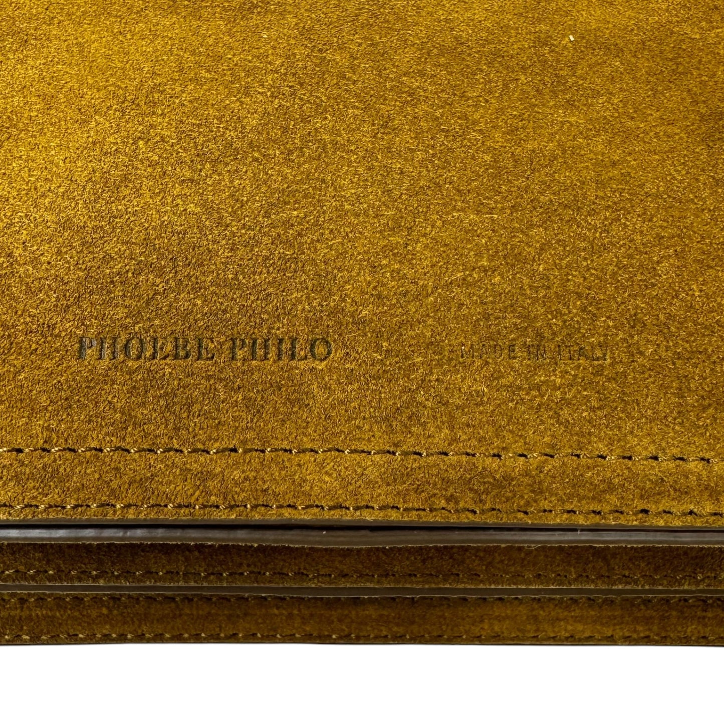 The Small Gig Bag By Phoebe Philo in Toffee Suede, Size: Medium