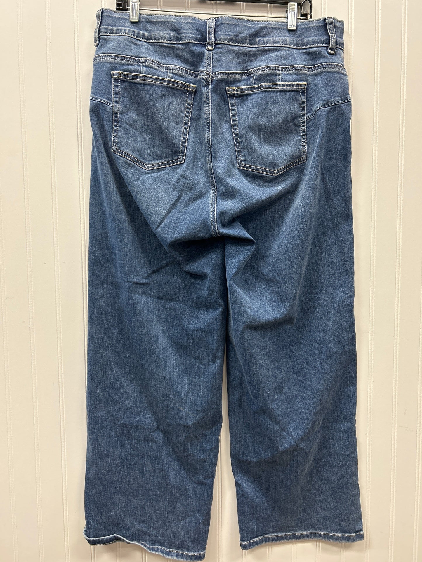 Jeans Wide Leg By Torrid In Blue Denim, Size:14P