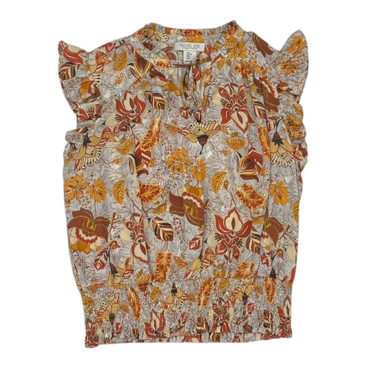 Blouse Ss By Rachel Zoe In Orange, Size:L
