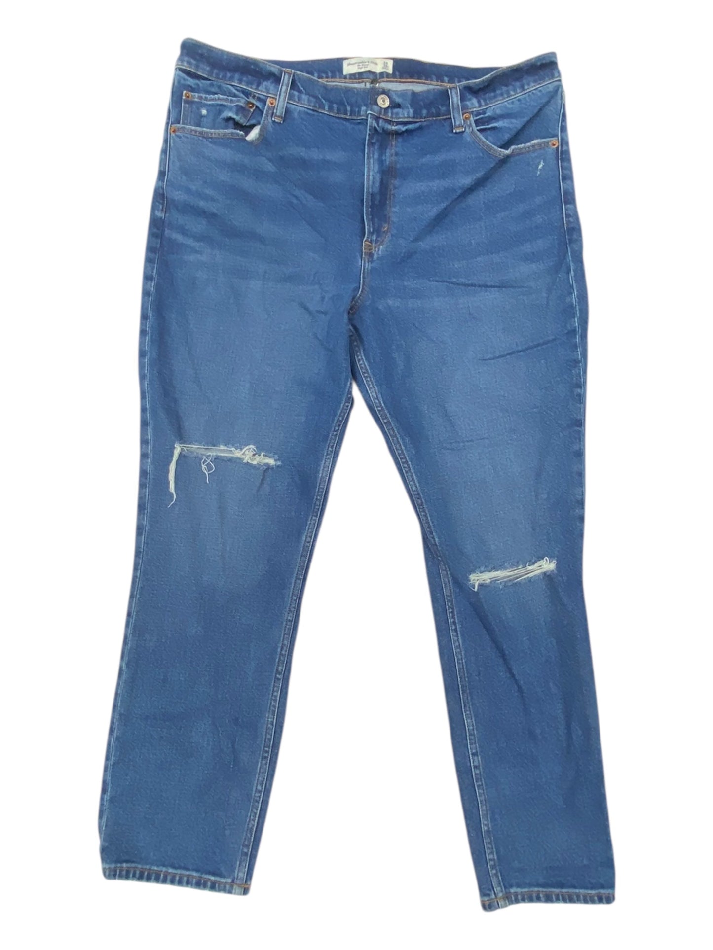 Jeans Skinny By Abercrombie And Fitch In Blue Denim, Size:18