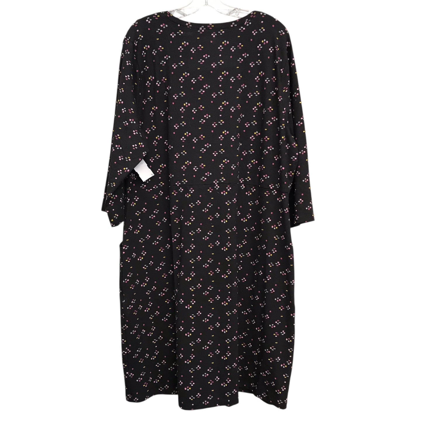 Dress Casual Short By Northstyle In Black & Pink, Size:1X